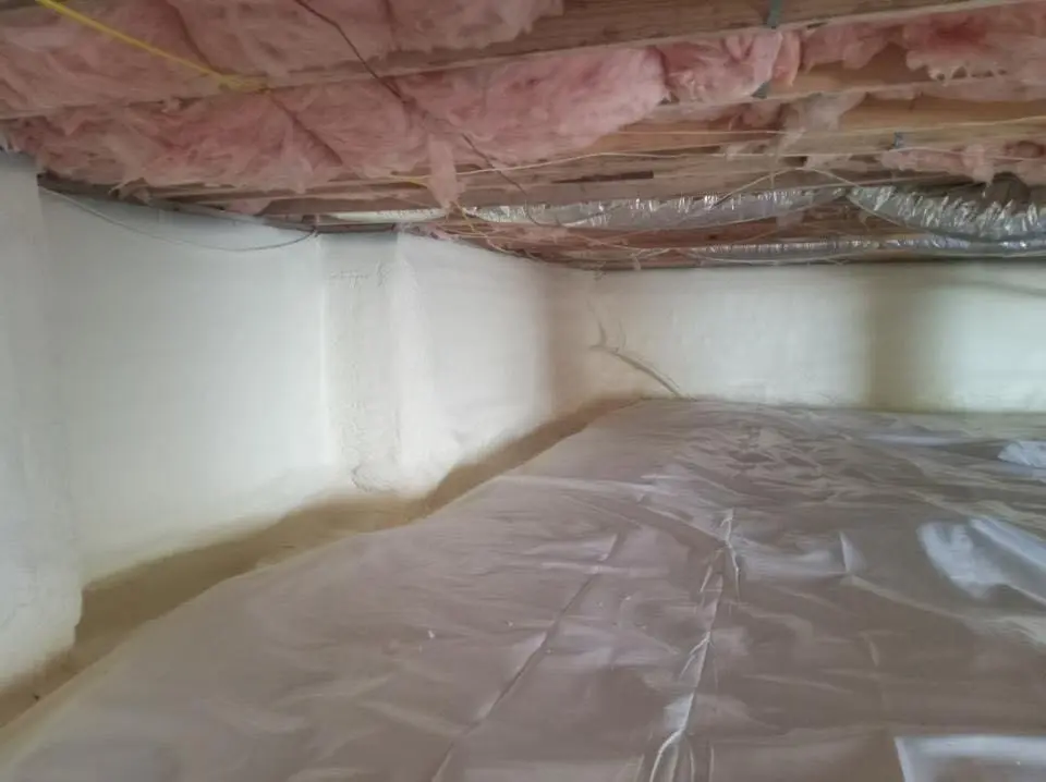 Crawl space encapsulation with closed-cell spray foam for Roof Maintenance in Miami Lakes